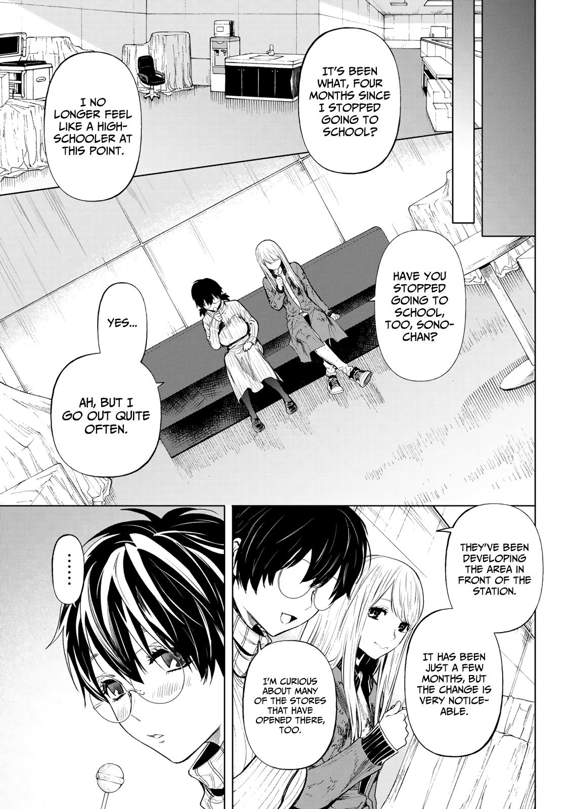 Konya wa Tsuki ga Kirei Desu ga, Toriaezu Shi ne Chapter 43 page 13 - Chapter 43: Close friends