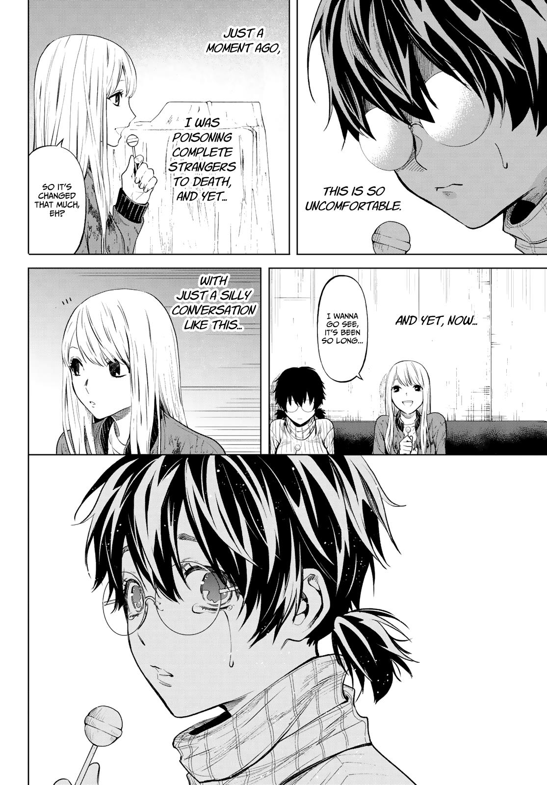 Konya wa Tsuki ga Kirei Desu ga, Toriaezu Shi ne Chapter 43 page 14 - Chapter 43: Close friends