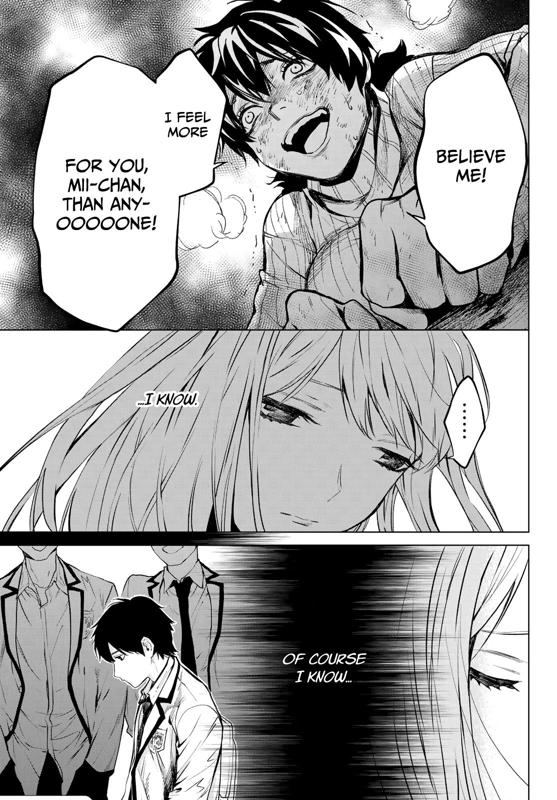Konya wa Tsuki ga Kirei Desu ga, Toriaezu Shi ne Chapter 43 page 29 - Chapter 43: Close friends