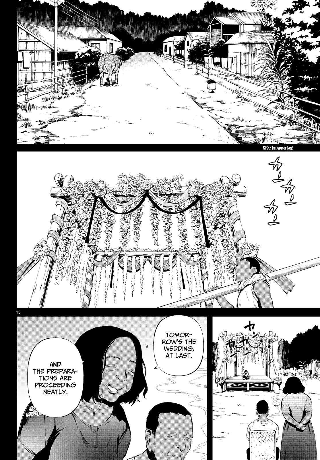 Konya wa Tsuki ga Kirei Desu ga, Toriaezu Shi ne Chapter 44 page 15 - Chapter 44: Origin