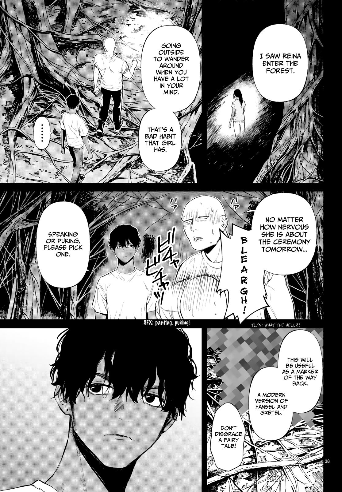 Konya wa Tsuki ga Kirei Desu ga, Toriaezu Shi ne Chapter 44 page 38 - Chapter 44: Origin