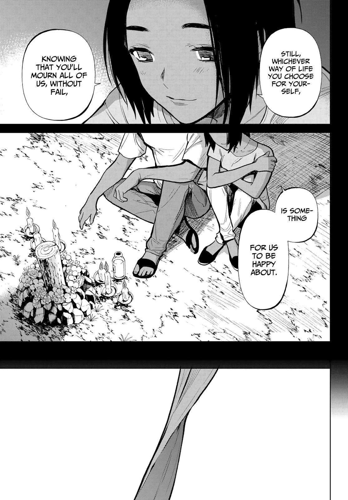 Konya wa Tsuki ga Kirei Desu ga, Toriaezu Shi ne Chapter 46 page 35 - Chapter 46: Farewell