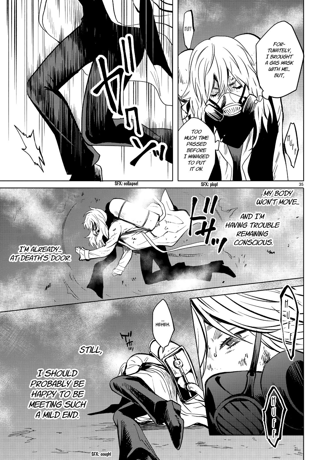 Konya wa Tsuki ga Kirei Desu ga, Toriaezu Shi ne Chapter 47 page 34 - Chapter 47