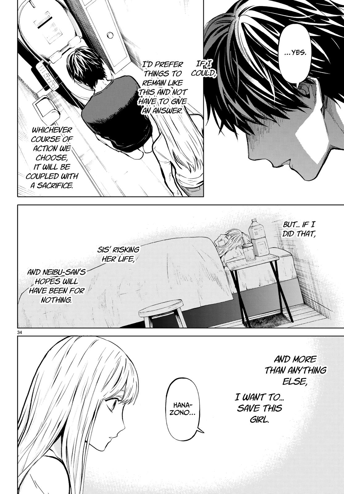 Konya wa Tsuki ga Kirei Desu ga, Toriaezu Shi ne Chapter 48 page 34 - Chapter 48