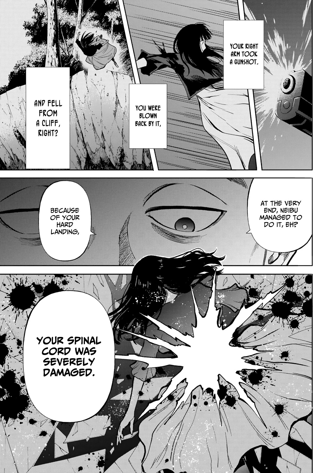 Konya wa Tsuki ga Kirei Desu ga, Toriaezu Shi ne Chapter 49 page 6 - Chapter 49: Wicked