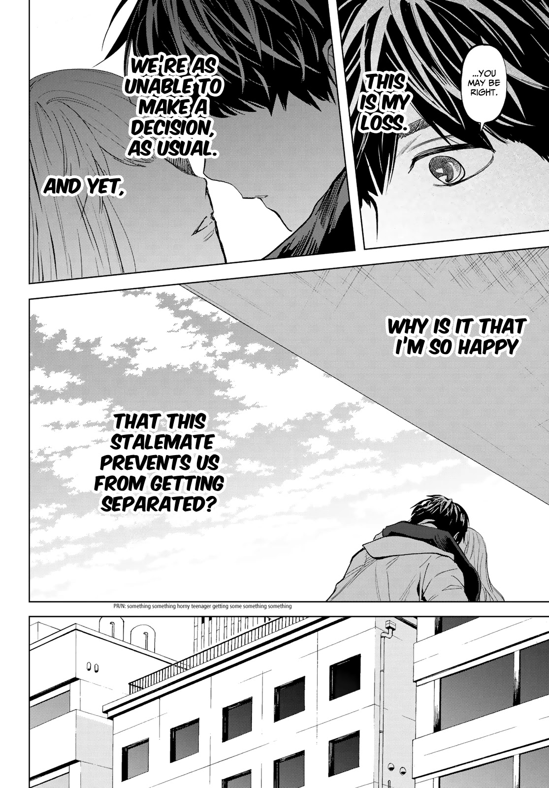 Konya wa Tsuki ga Kirei Desu ga, Toriaezu Shi ne Chapter 50 page 20 - Chapter 50: Inseparable