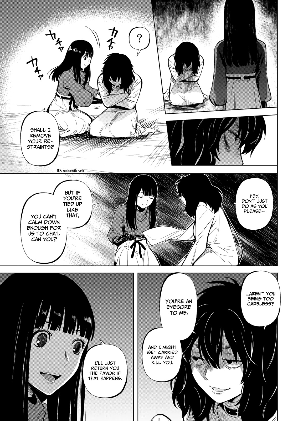 Konya wa Tsuki ga Kirei Desu ga, Toriaezu Shi ne Chapter 50 page 23 - Chapter 50: Inseparable
