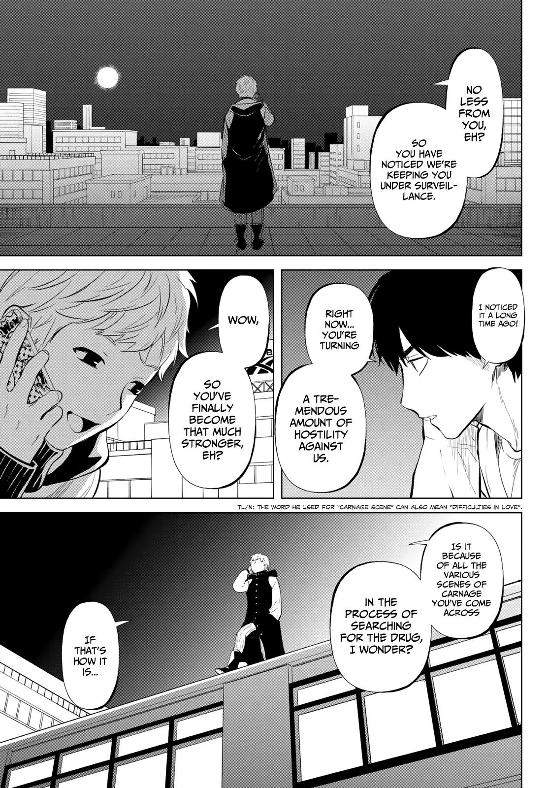 Konya wa Tsuki ga Kirei Desu ga, Toriaezu Shi ne Chapter 50 page 41 - Chapter 50: Inseparable
