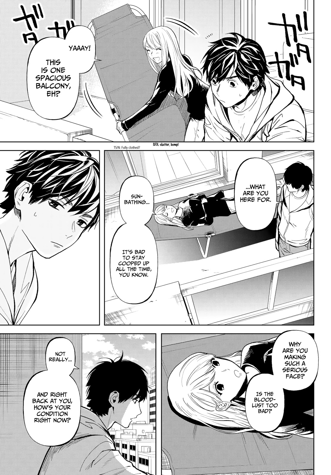 Konya wa Tsuki ga Kirei Desu ga, Toriaezu Shi ne Chapter 50 page 7 - Chapter 50: Inseparable