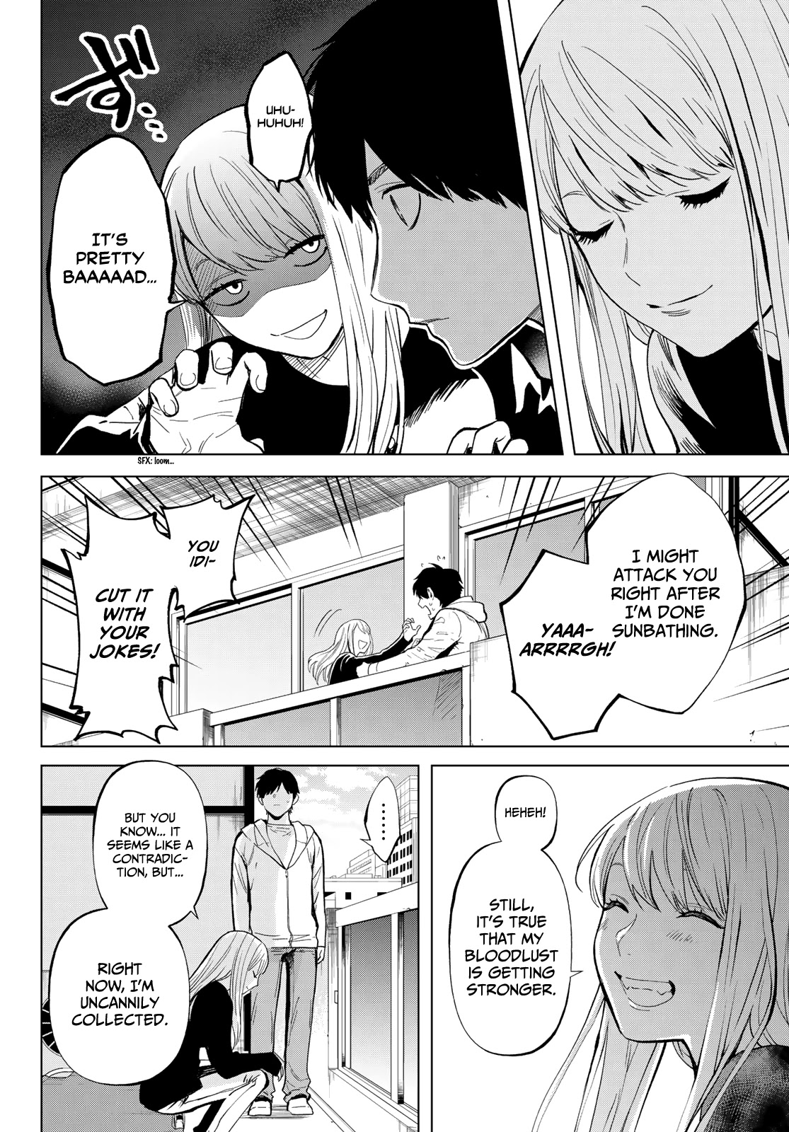 Konya wa Tsuki ga Kirei Desu ga, Toriaezu Shi ne Chapter 50 page 8 - Chapter 50: Inseparable
