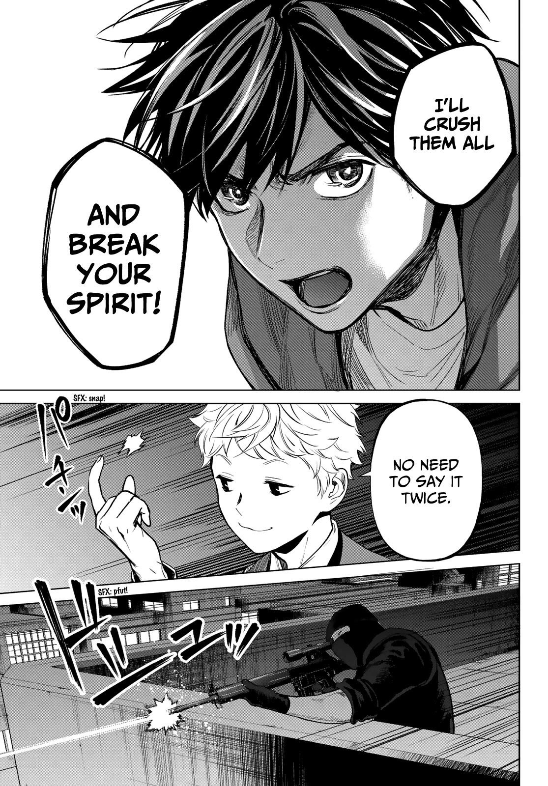 Konya wa Tsuki ga Kirei Desu ga, Toriaezu Shi ne Chapter 52 page 12 - Chapter 52: Former close friends