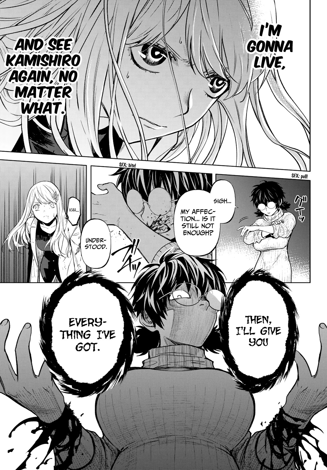 Konya wa Tsuki ga Kirei Desu ga, Toriaezu Shi ne Chapter 52 page 34 - Chapter 52: Former close friends