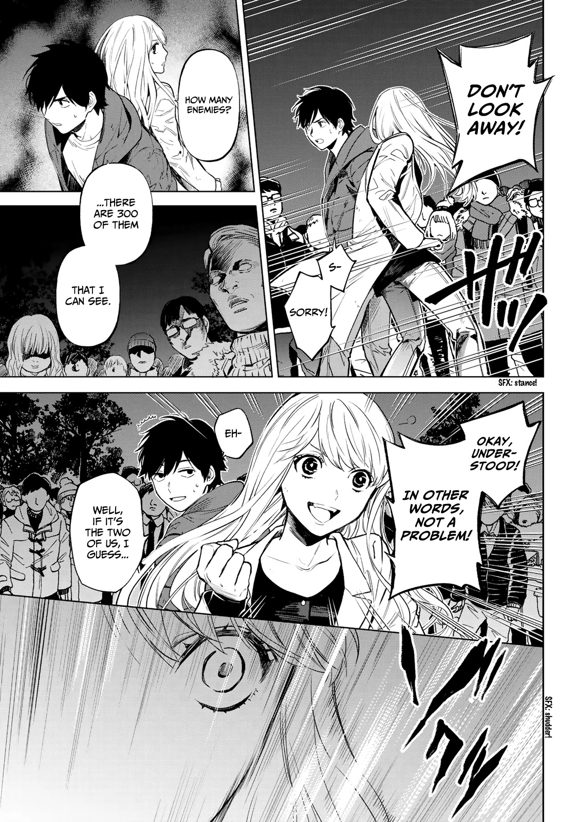 Konya wa Tsuki ga Kirei Desu ga, Toriaezu Shi ne Chapter 52 page 8 - Chapter 52: Former close friends