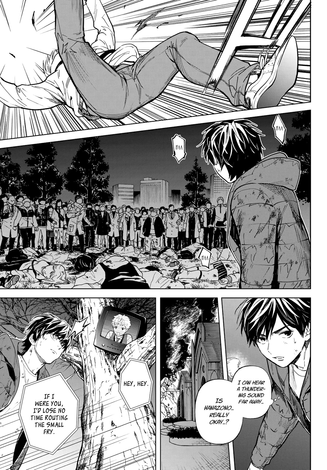 Konya wa Tsuki ga Kirei Desu ga, Toriaezu Shi ne Chapter 53 page 12 - Chapter 53: The beginning and end of love