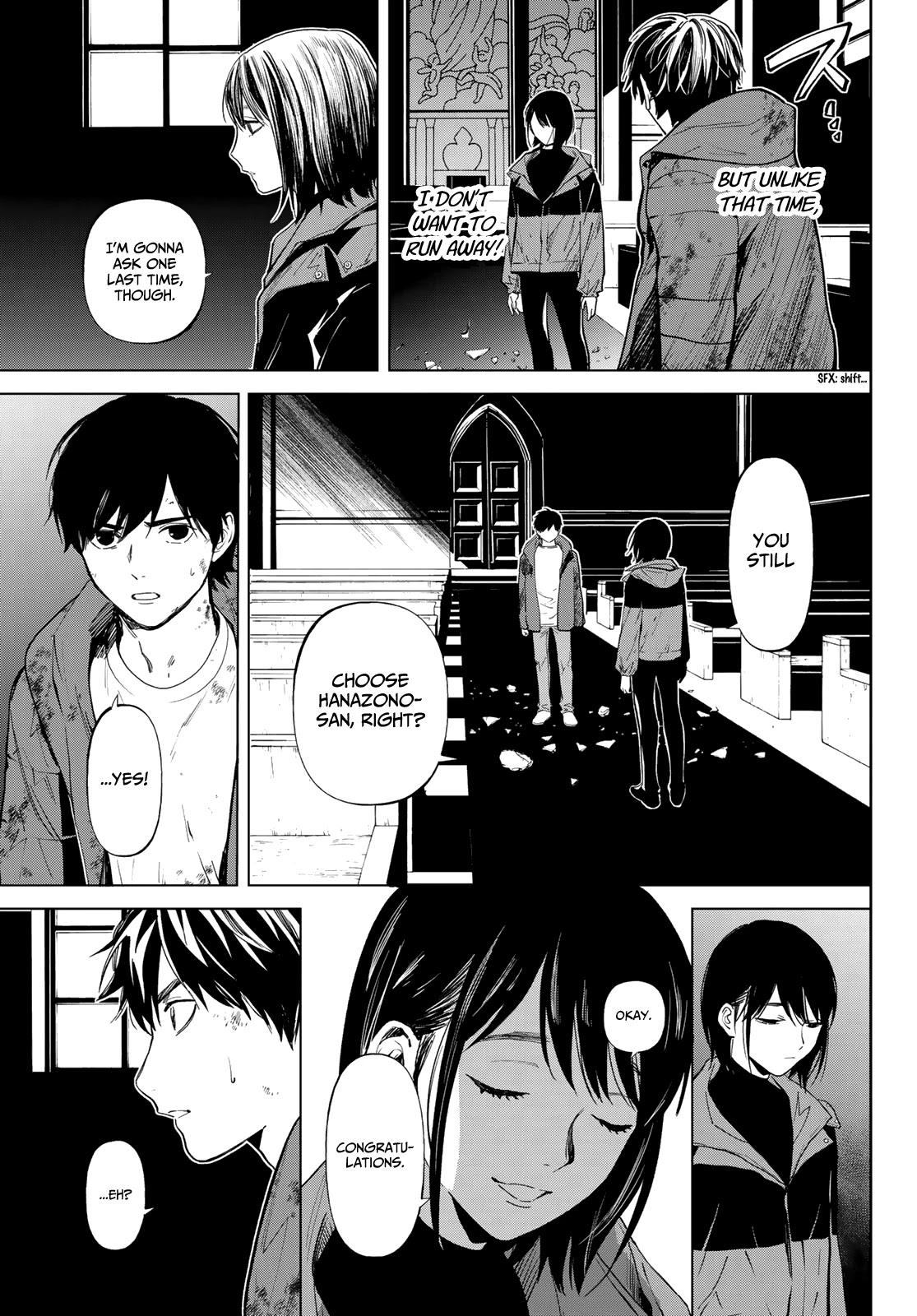 Konya wa Tsuki ga Kirei Desu ga, Toriaezu Shi ne Chapter 53 page 32 - Chapter 53: The beginning and end of love