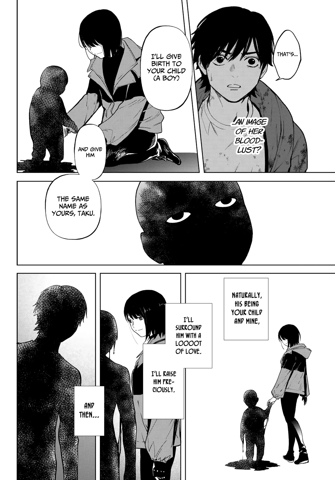 Konya wa Tsuki ga Kirei Desu ga, Toriaezu Shi ne Chapter 53 page 37 - Chapter 53: The beginning and end of love