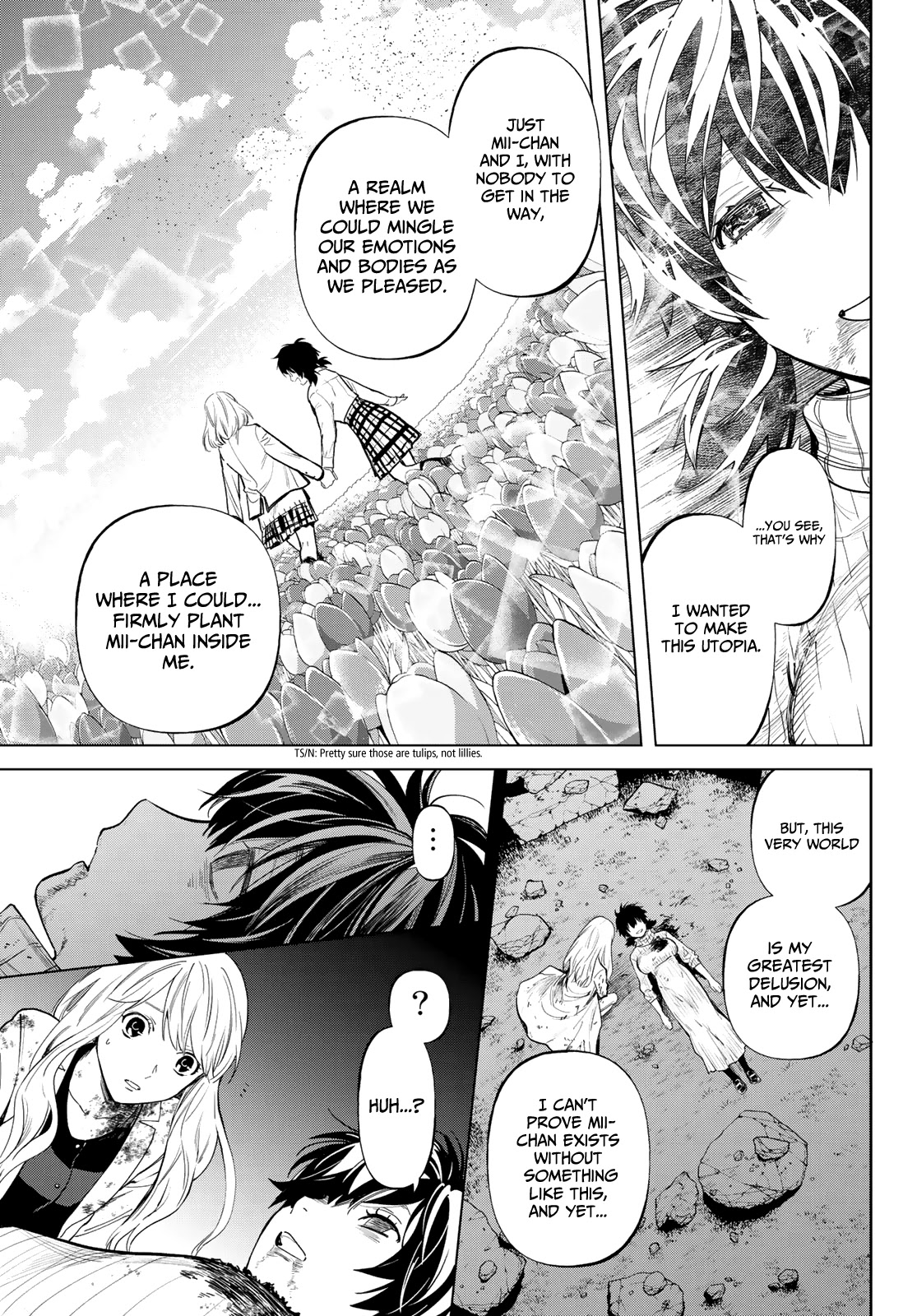 Konya wa Tsuki ga Kirei Desu ga, Toriaezu Shi ne Chapter 53 page 8 - Chapter 53: The beginning and end of love