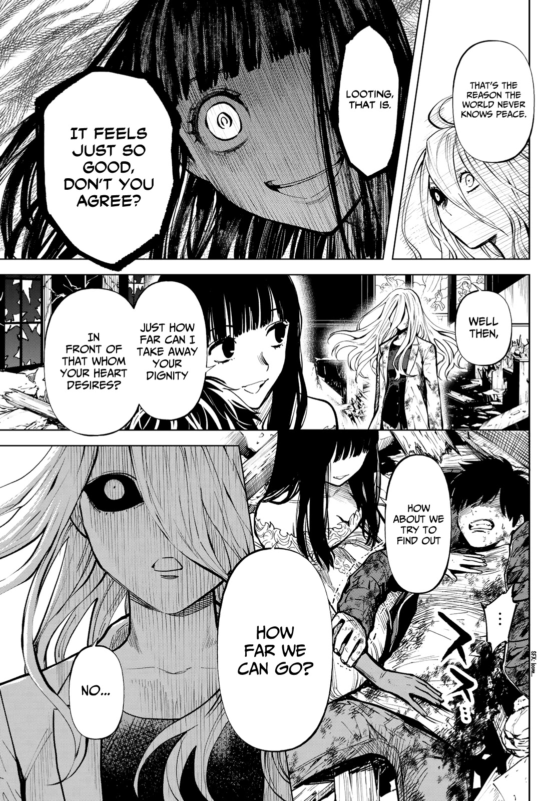 Konya wa Tsuki ga Kirei Desu ga, Toriaezu Shi ne Chapter 55 page 22 - Chapter 55: Looter