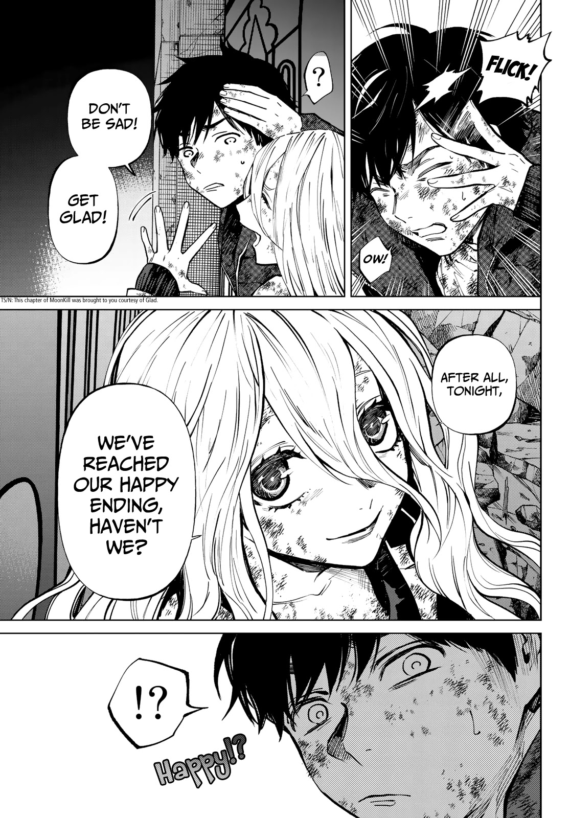 Konya wa Tsuki ga Kirei Desu ga, Toriaezu Shi ne Chapter 56 page 28 - Chapter 56: End