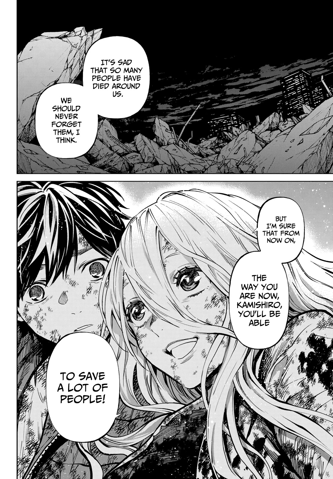 Konya wa Tsuki ga Kirei Desu ga, Toriaezu Shi ne Chapter 56 page 29 - Chapter 56: End