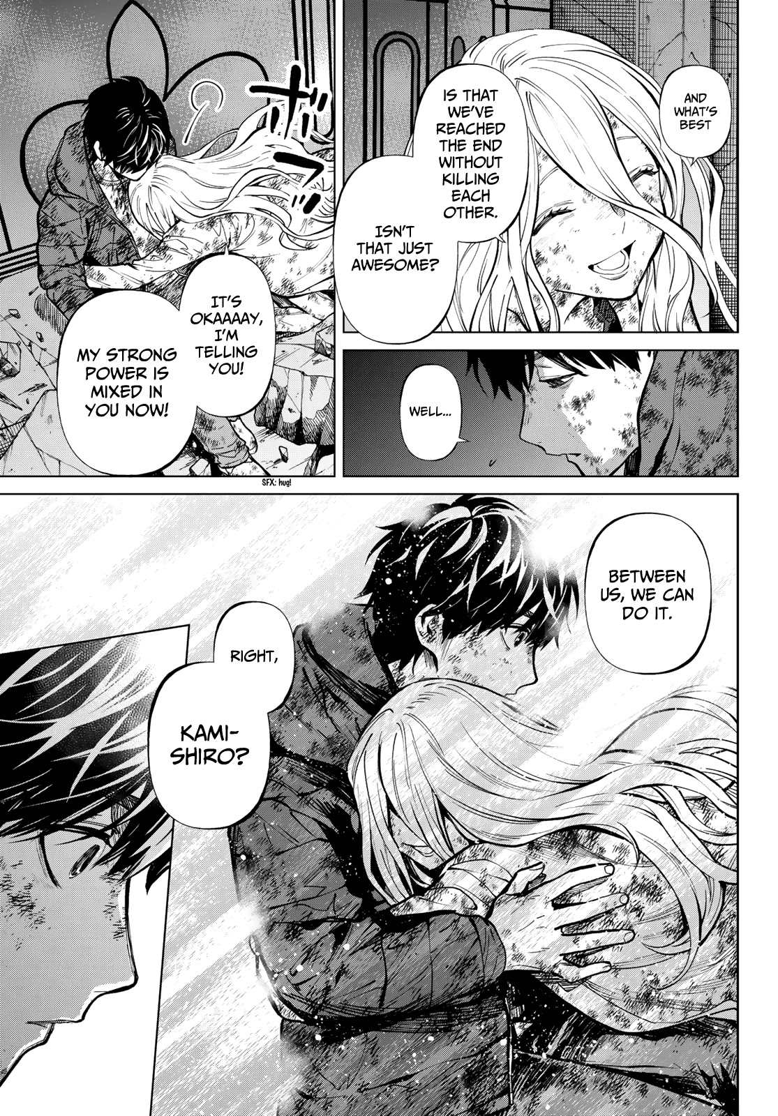 Konya wa Tsuki ga Kirei Desu ga, Toriaezu Shi ne Chapter 56 page 30 - Chapter 56: End