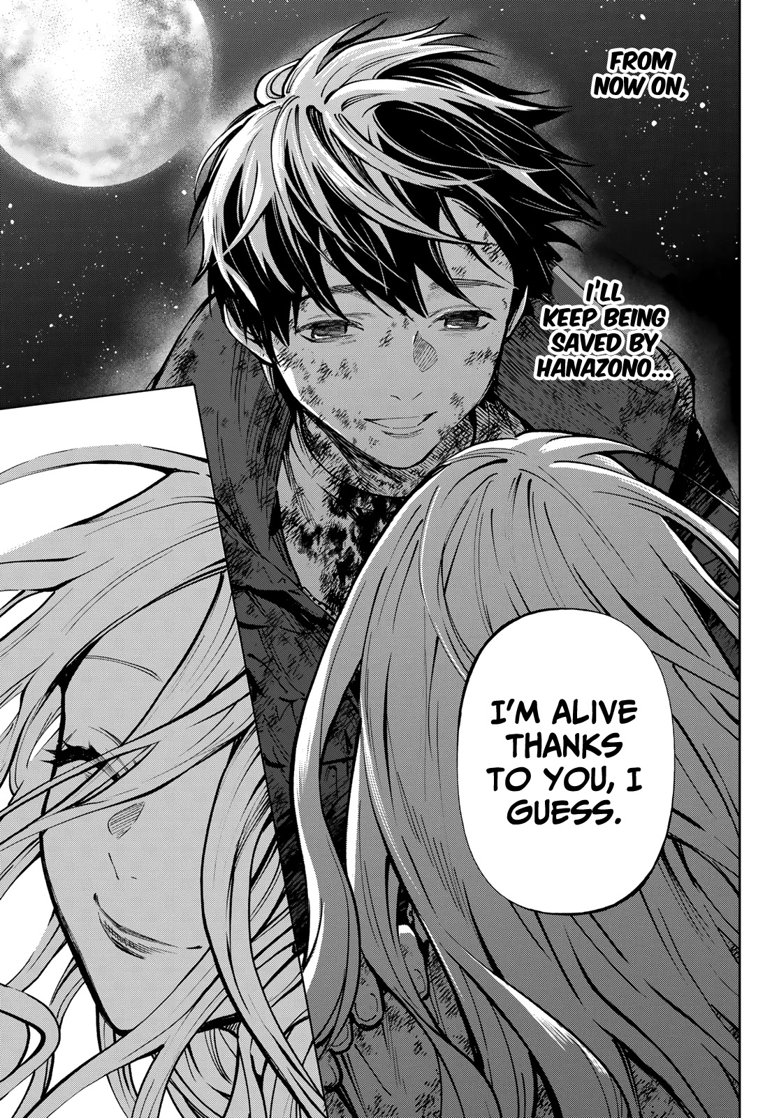 Konya wa Tsuki ga Kirei Desu ga, Toriaezu Shi ne Chapter 56 page 32 - Chapter 56: End