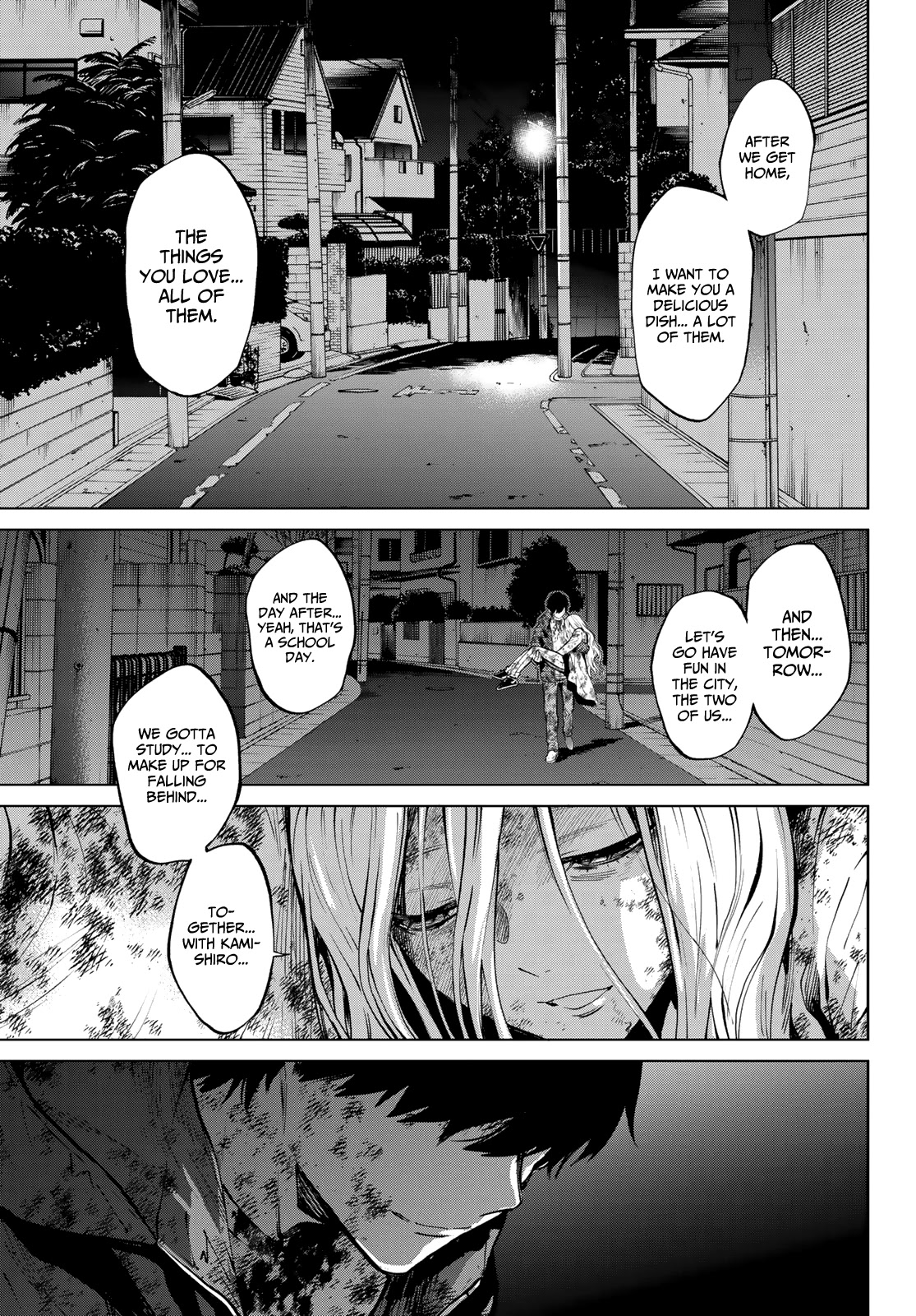 Konya wa Tsuki ga Kirei Desu ga, Toriaezu Shi ne Chapter 56 page 34 - Chapter 56: End