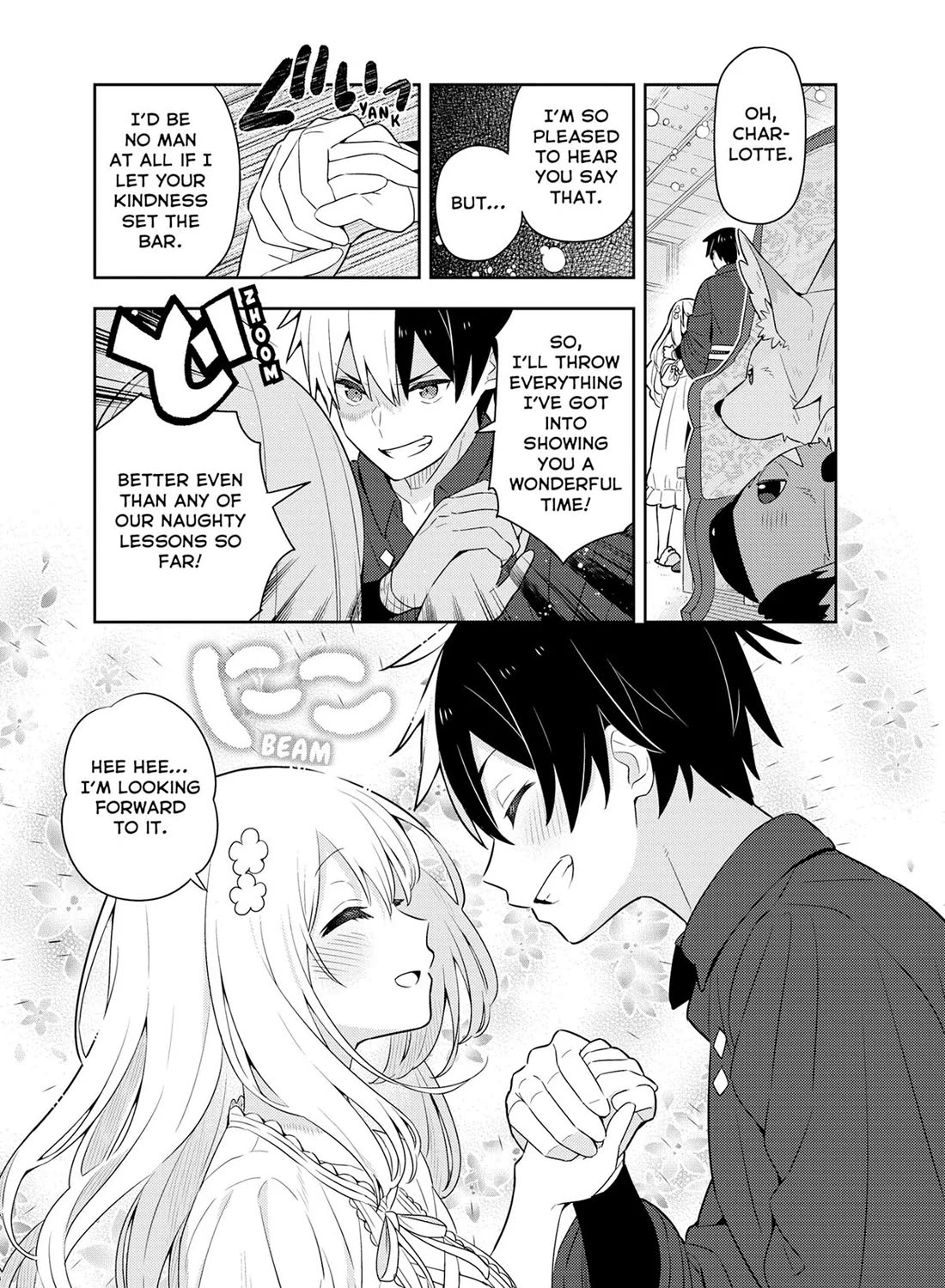 Konyaku Haki Sareta Reijo Wo Hirotta Ore Ga, Ikenai Koto Wo Oshiekomu Oishi Mono Wo Tabesasete Oshare Wo Sasete, Sekaichi Shiawasena Shojo Ni Produce! Chapter 43 page 12 - Chapter 43: Naughty First Date