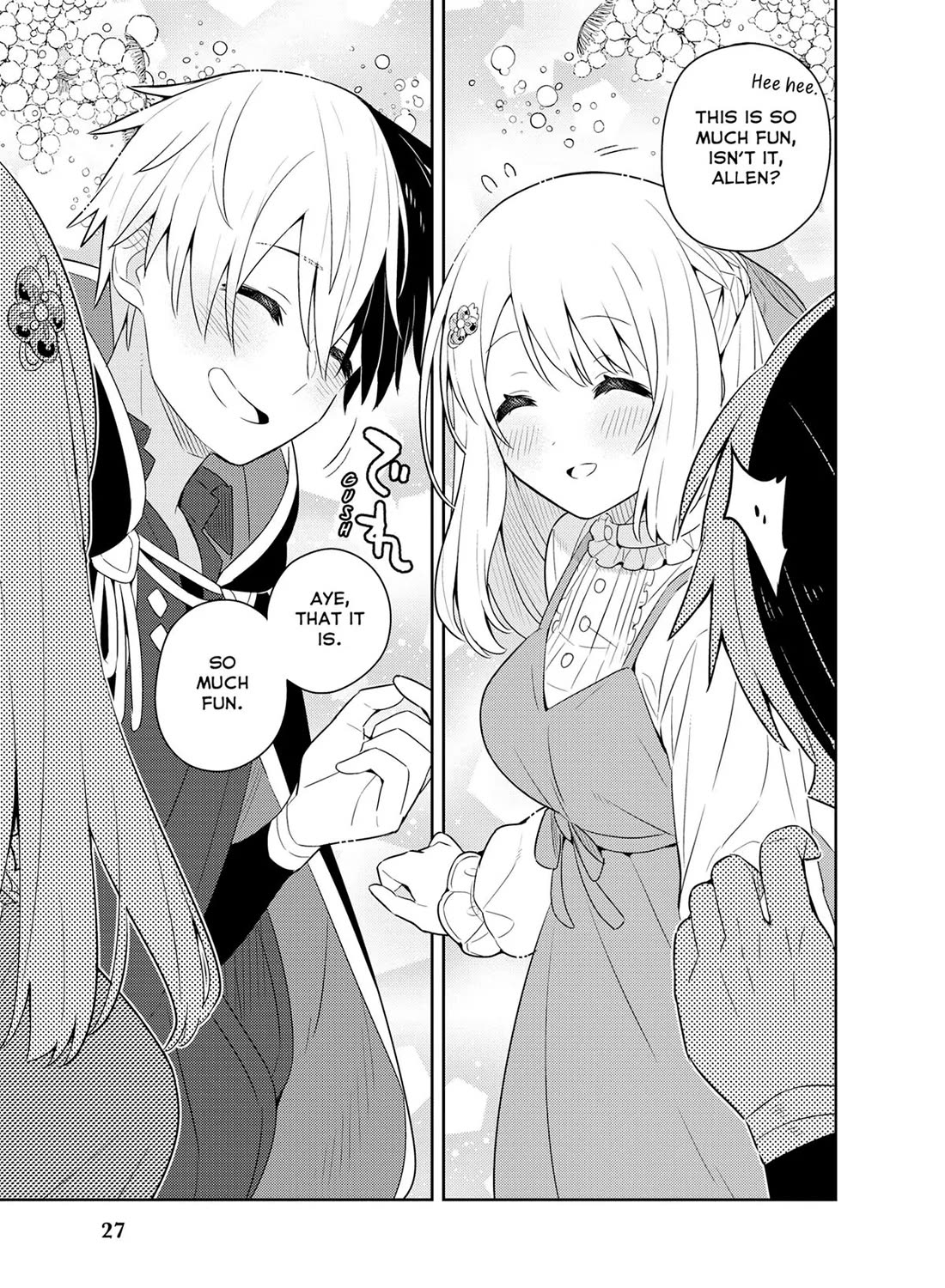Konyaku Haki Sareta Reijo Wo Hirotta Ore Ga, Ikenai Koto Wo Oshiekomu Oishi Mono Wo Tabesasete Oshare Wo Sasete, Sekaichi Shiawasena Shojo Ni Produce! Chapter 43 page 28 - Chapter 43: Naughty First Date