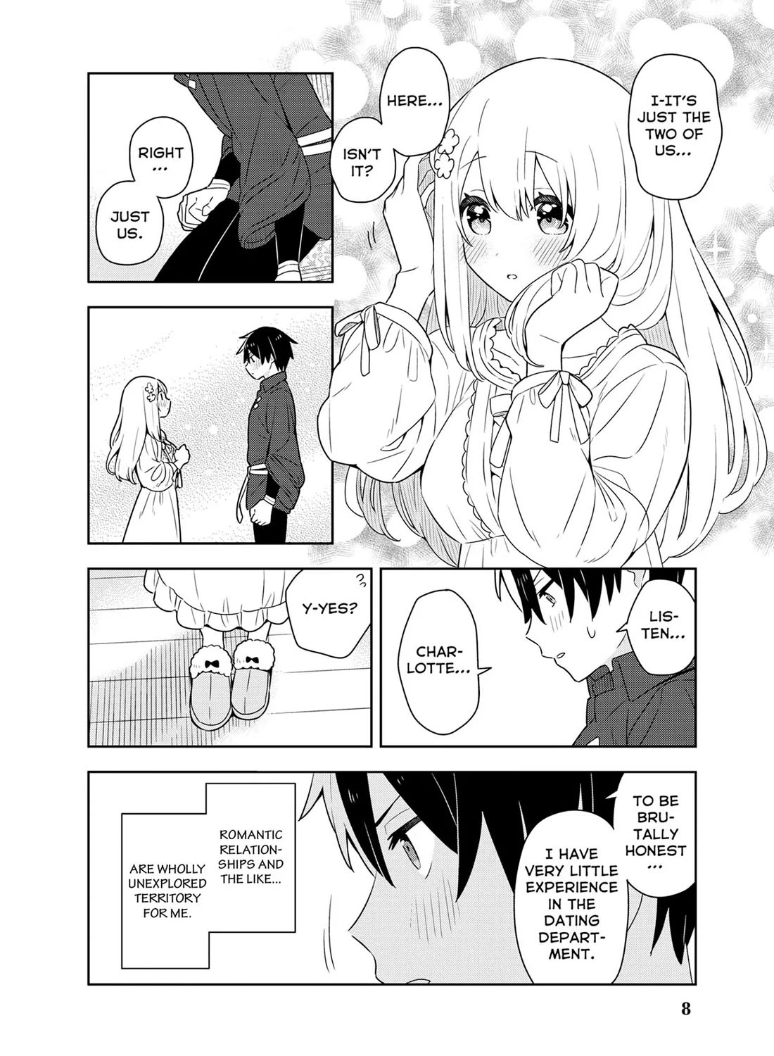 Konyaku Haki Sareta Reijo Wo Hirotta Ore Ga, Ikenai Koto Wo Oshiekomu Oishi Mono Wo Tabesasete Oshare Wo Sasete, Sekaichi Shiawasena Shojo Ni Produce! Chapter 43 page 9 - Chapter 43: Naughty First Date