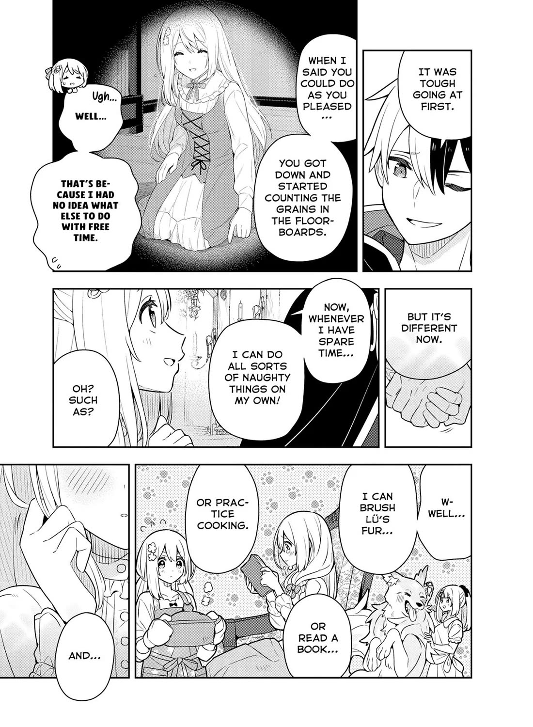 Konyaku Haki Sareta Reijo Wo Hirotta Ore Ga, Ikenai Koto Wo Oshiekomu Oishi Mono Wo Tabesasete Oshare Wo Sasete, Sekaichi Shiawasena Shojo Ni Produce! Chapter 44 page 7 - Chapter 44: Shopping for Magic Items
