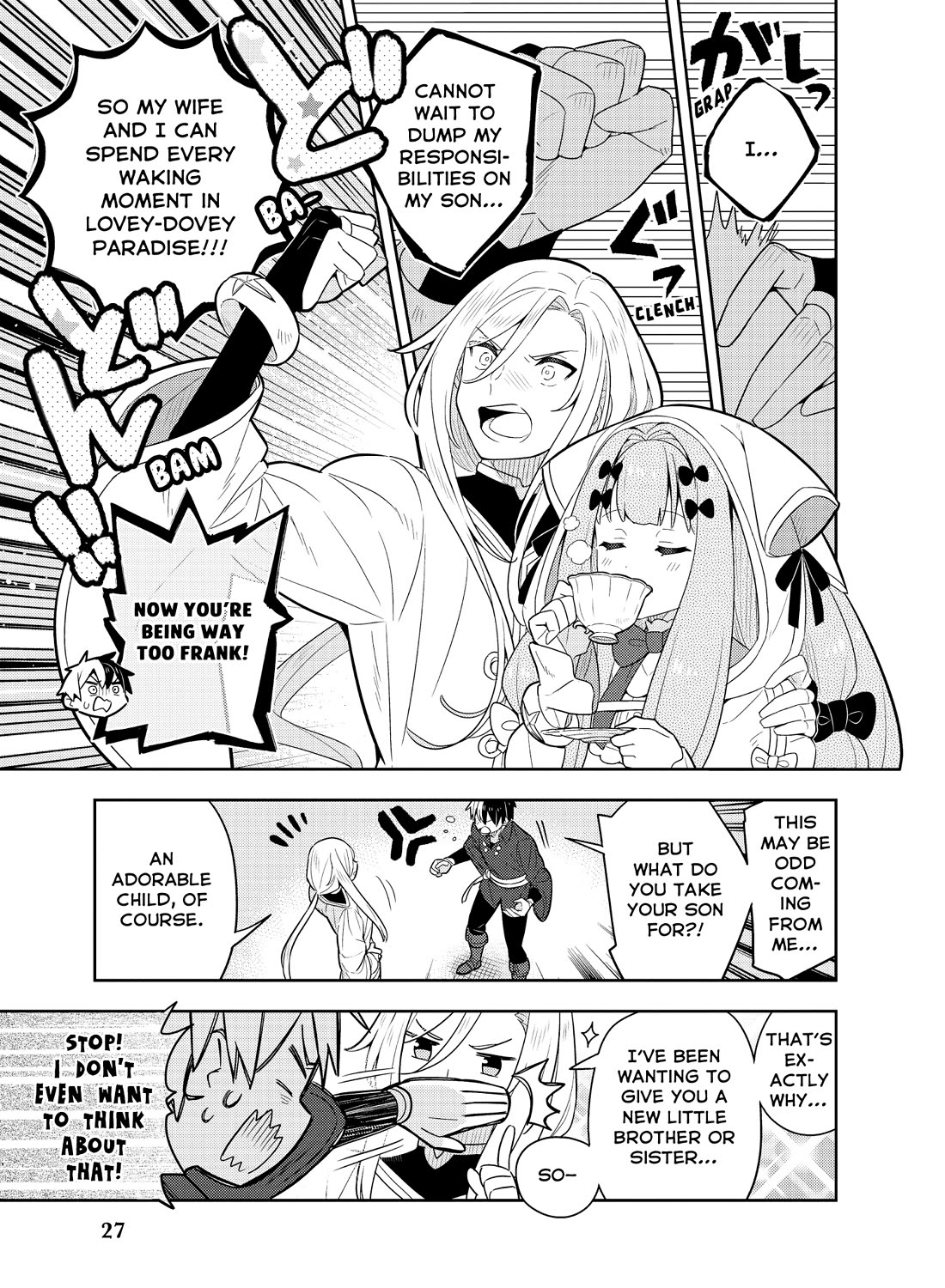 Konyaku Haki Sareta Reijo Wo Hirotta Ore Ga, Ikenai Koto Wo Oshiekomu Oishi Mono Wo Tabesasete Oshare Wo Sasete, Sekaichi Shiawasena Shojo Ni Produce! Chapter 48 page 27 - Chapter 48: The Crawford Family