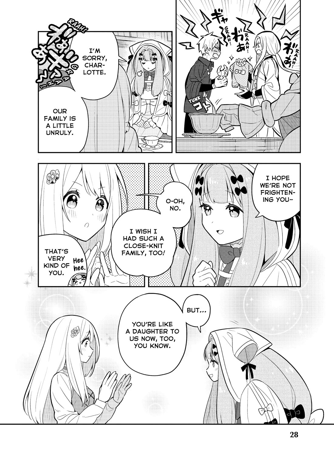Konyaku Haki Sareta Reijo Wo Hirotta Ore Ga, Ikenai Koto Wo Oshiekomu Oishi Mono Wo Tabesasete Oshare Wo Sasete, Sekaichi Shiawasena Shojo Ni Produce! Chapter 48 page 28 - Chapter 48: The Crawford Family