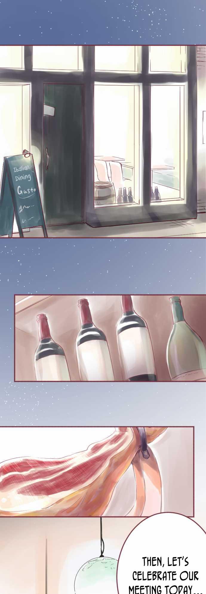 Koodori no Hitosara Chapter 1 page 1 - Chapter 1: Prosciutto and Wine