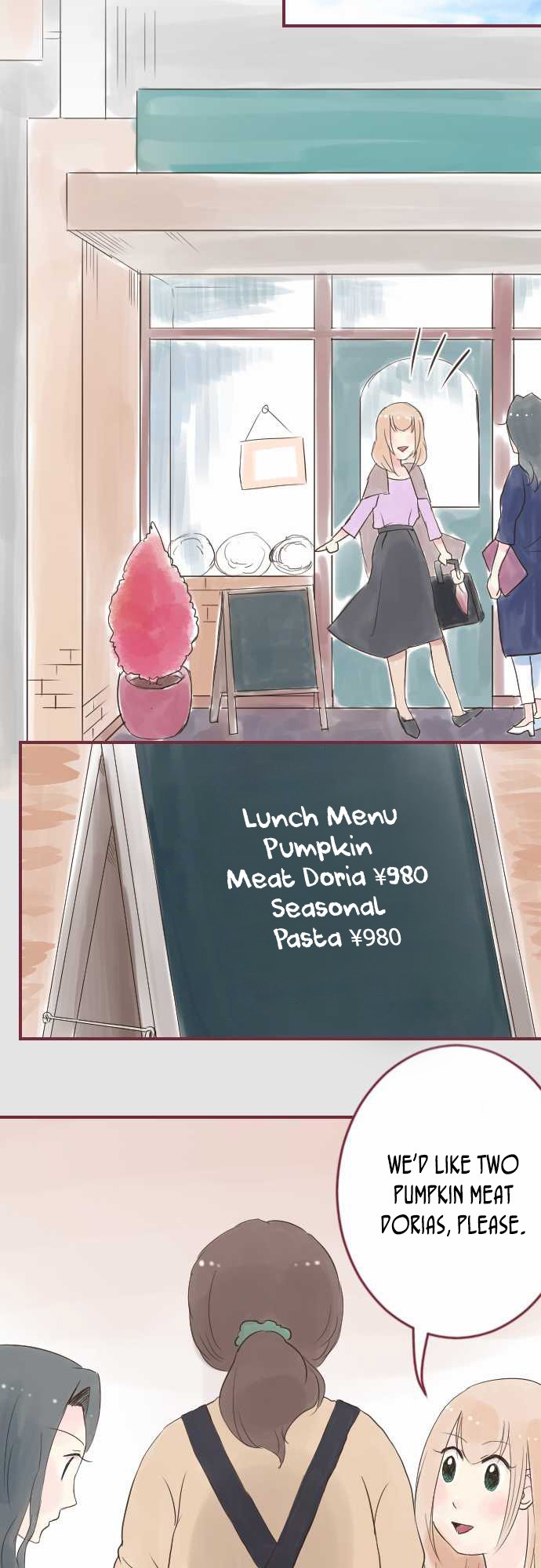 Koodori no Hitosara Chapter 3 page 8 - Chapter 3: Pumpkin Meat Doria