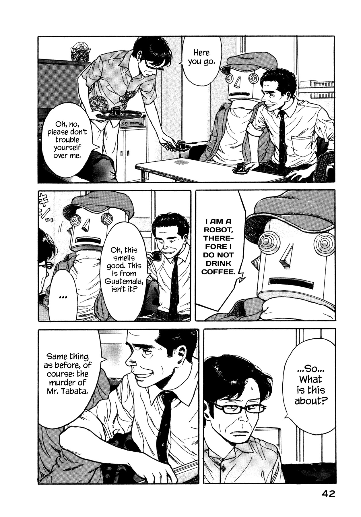 Koohii Jikan Chapter 4 page 4 - Chapter 4: Robot Detective