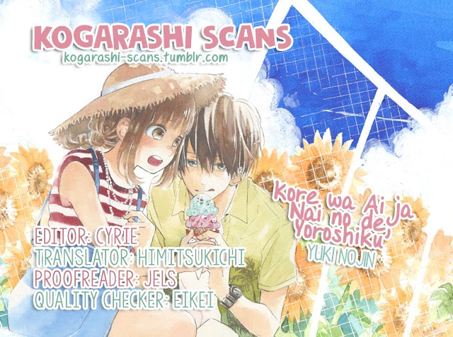 Kore wa Ai ja Nai no de, Yoroshiku Chapter 11 page 1 - Chapter 11