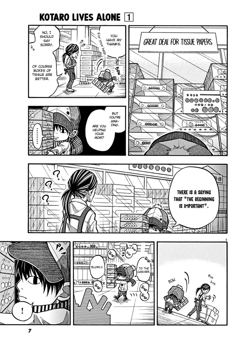 Kotaro Lives Alone Chapter 1 page 4 - Chapter 1