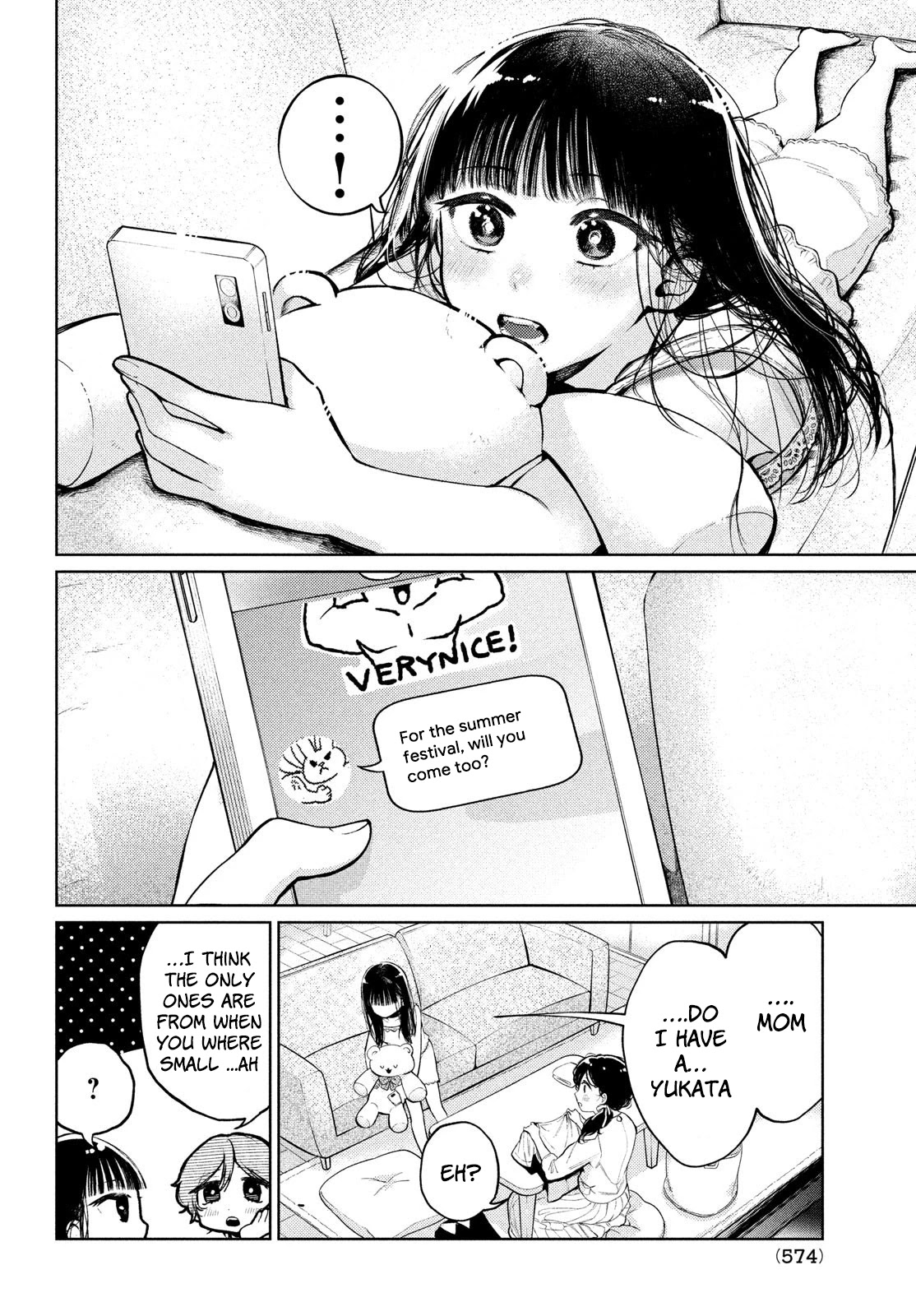 Kouga-san no Kamiguse Chapter 14 page 7 - Chapter 14: Summer Festival Fireworks