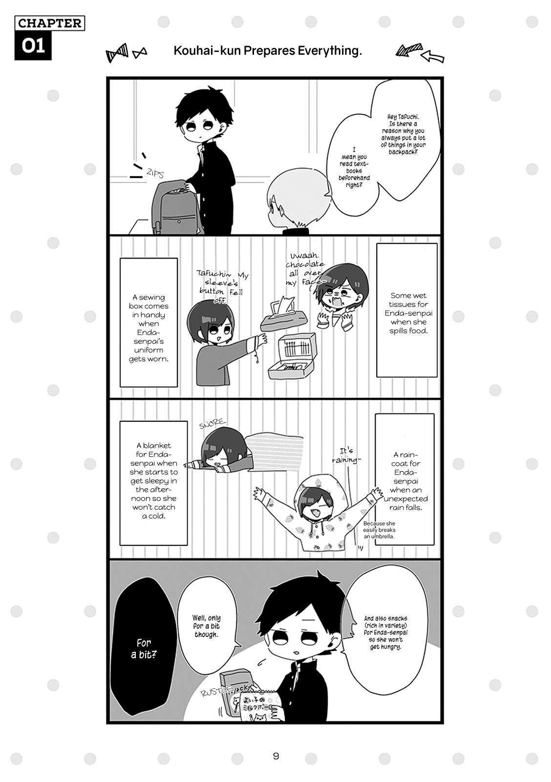 Kouhai-kun wa Amayakashitai Chapter 4 page 2 - Chapter 4: Kouhai-kun Prepares Everything.