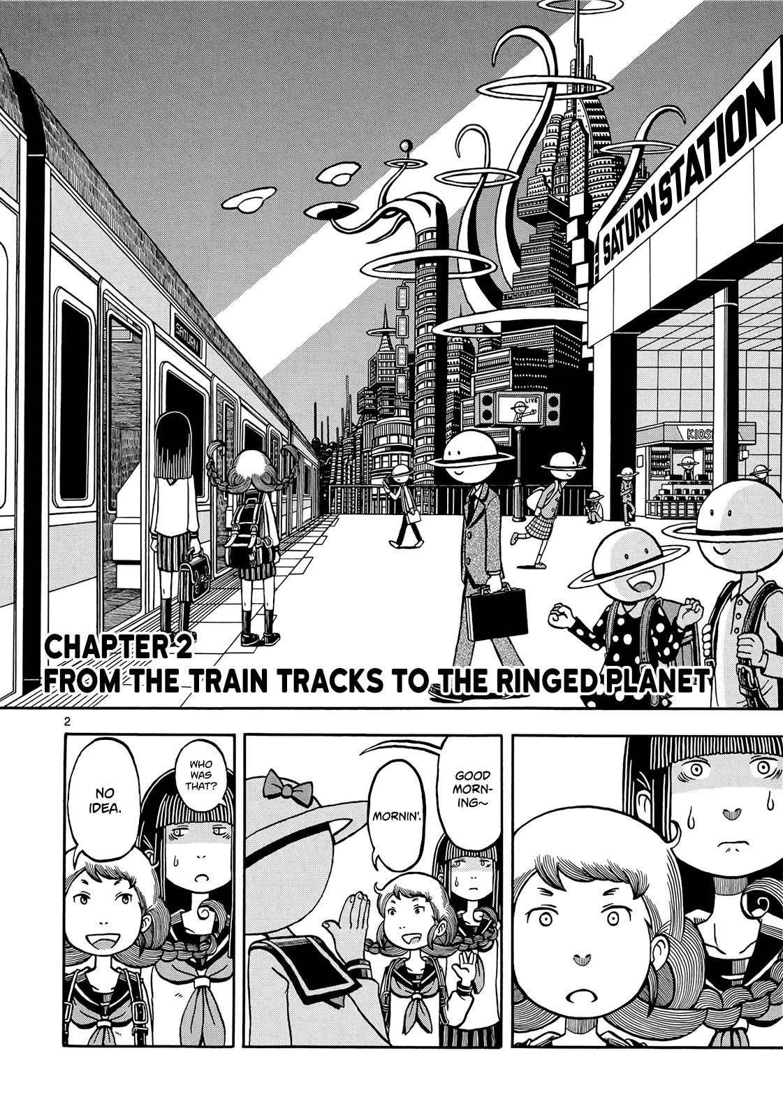 Koukishin wa Joshikousei wo Korosu Chapter 2 page 3 - Chapter 2: From The Train Tracks To The Ringed Planet