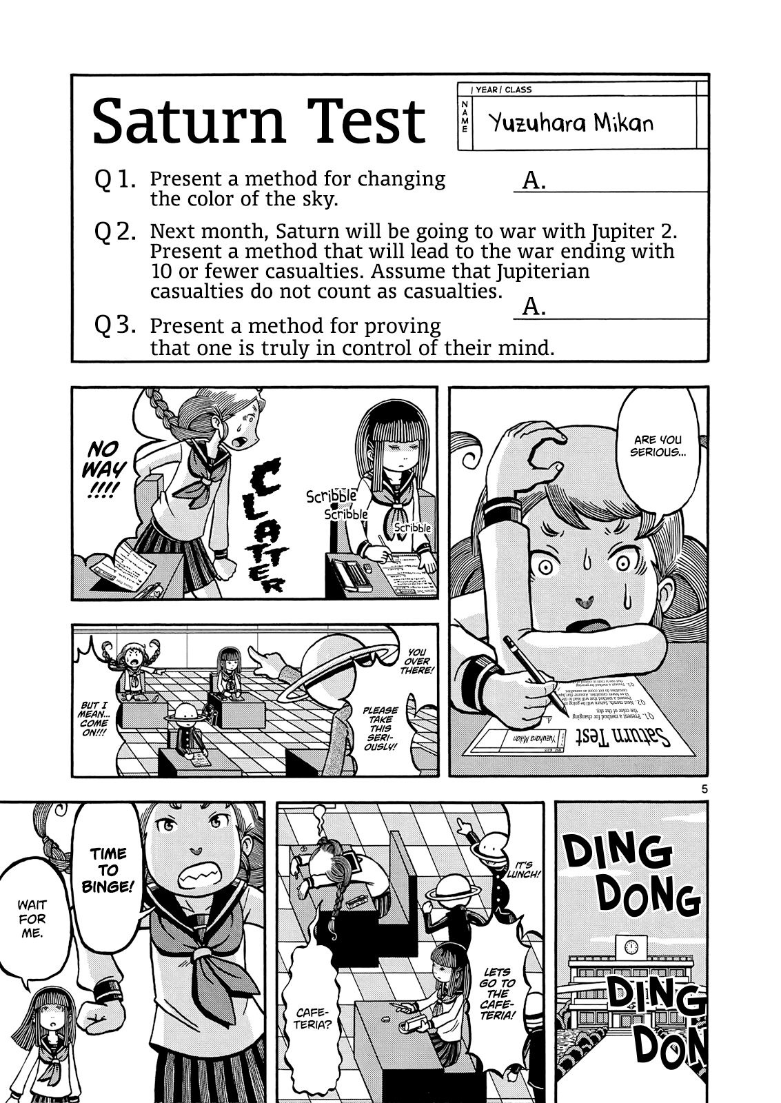 Koukishin wa Joshikousei wo Korosu Chapter 2 page 6 - Chapter 2: From The Train Tracks To The Ringed Planet