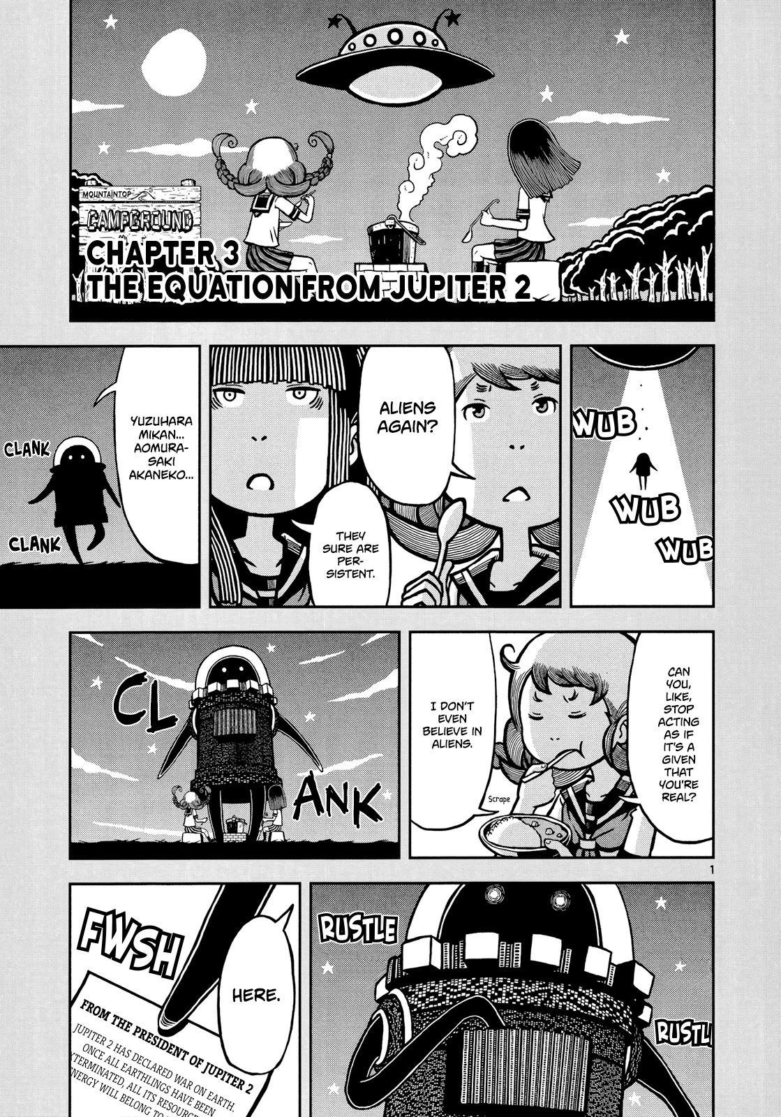Koukishin wa Joshikousei wo Korosu Chapter 3 page 2 - Chapter 3: The Equation from Jupiter 2
