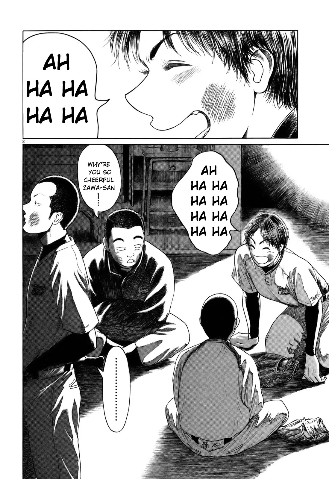 Koukou Kyuuji Zawa-san Chapter 30 page 8 - Chapter 30 : Teammates