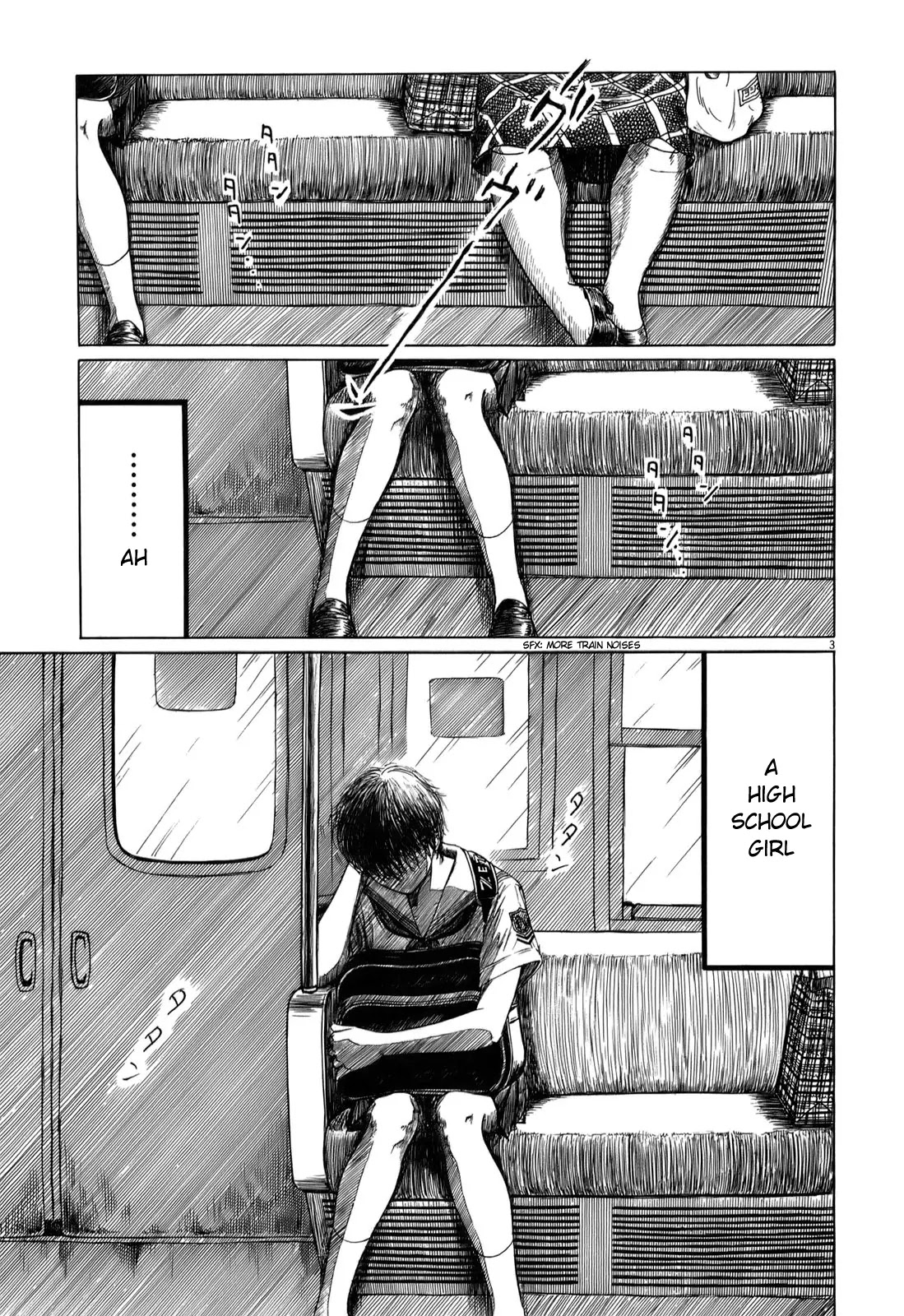 Koukou Kyuuji Zawa-san Chapter 32.1 page 4 - Chapter 32.1: Omake 1 - Chuo Line, August