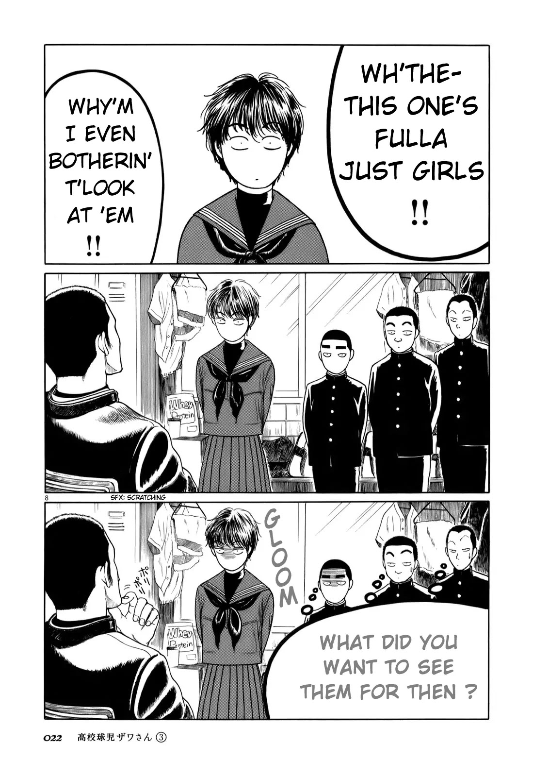 Koukou Kyuuji Zawa-san Chapter 34 page 8 - Chapter 34: Graduation Yearbook