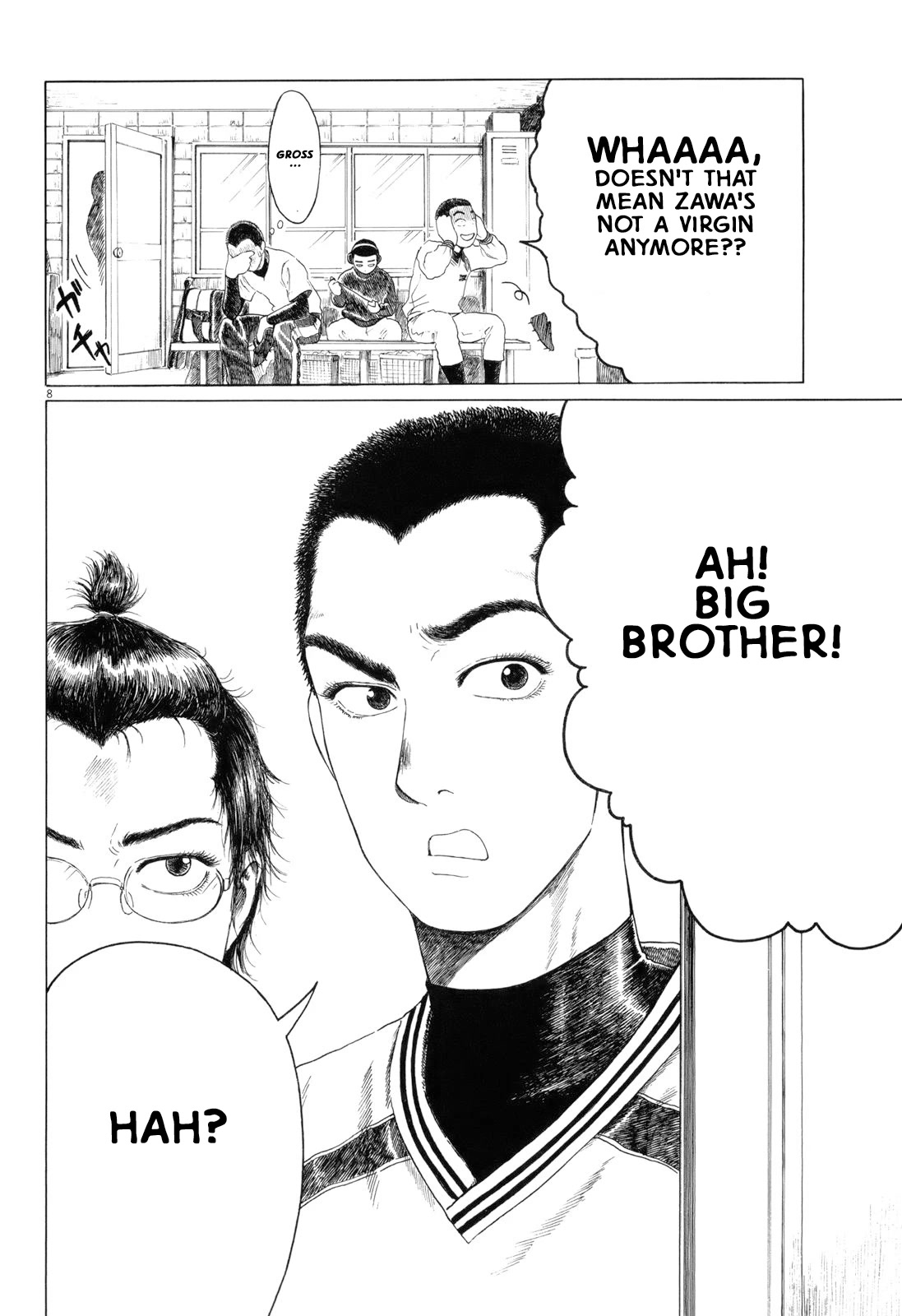 Koukou Kyuuji Zawa-san Chapter 57 page 8 - Chapter 57: Big Brother!
