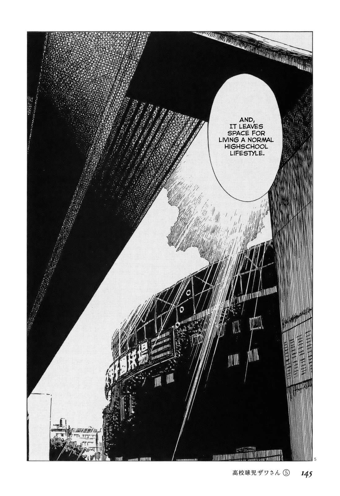 Koukou Kyuuji Zawa-san Chapter 81 page 5 - Chapter 81: Rubber Baseball