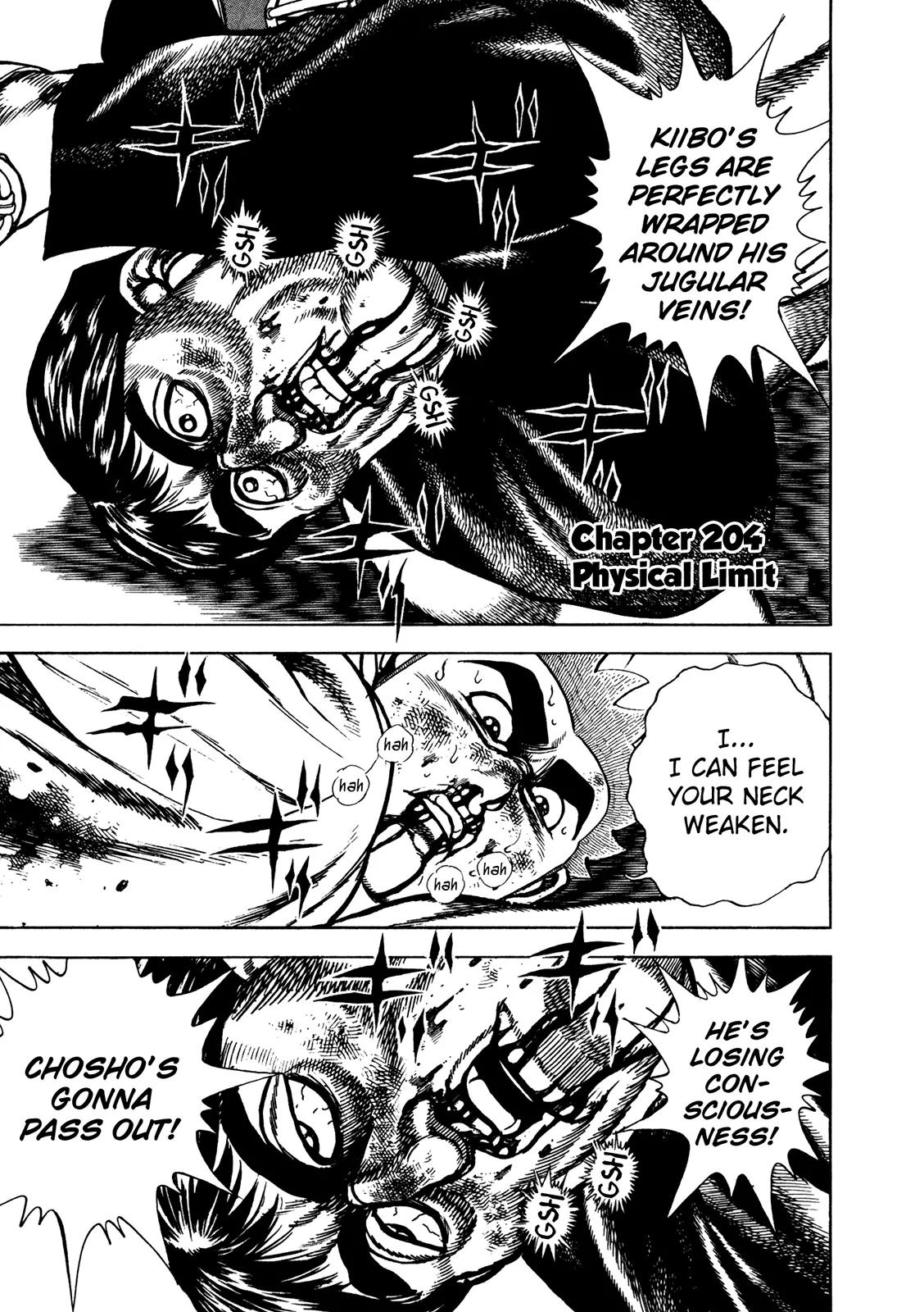 Koukou Tekkenden Tough Chapter 204 page 1 - Chapter 204: Physical Limit