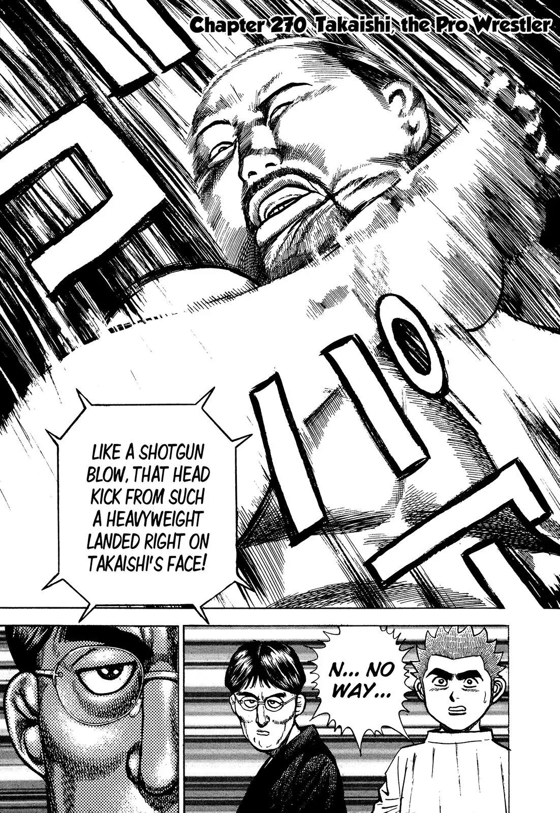 Koukou Tekkenden Tough Chapter 270 page 1 - Chapter 270: Takaishi, the Pro Wrestler